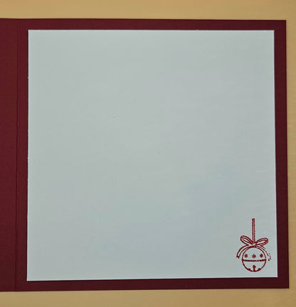 Handmade Christmas Card Bundle, Vintage Wreath Greeting Card Set of 3, Classic Holiday Keepsakes