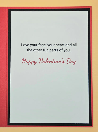 Funny Valentine's Day Card, Handmade I Freaking Love You Snarky, Romantic Keepsake