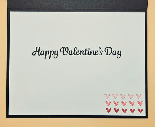 Valentine's Day Card, Handmade Lots of Love Hand-Colored Tiered Frame, Romantic Keepsake