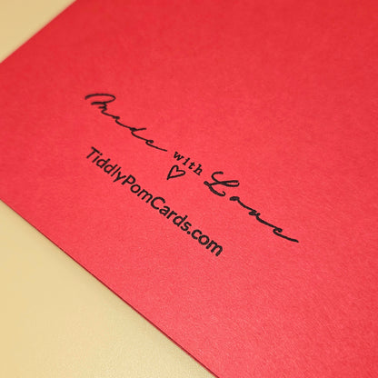 Handmade Valentine's Day Card, "All My Love" Heart, Romantic Keepsake Greeting Card