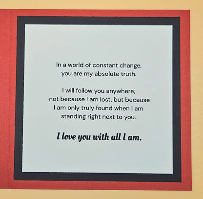 Romantic Card for Him, Handmade To My King Playing Card, Valentines Day Anniversary Keepsake