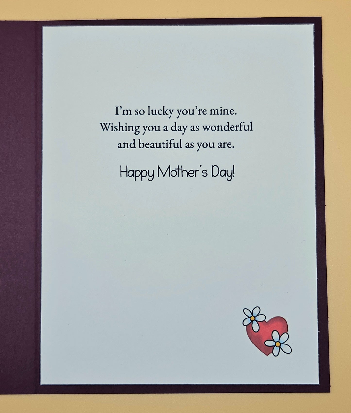 Mother's Day Card for Mom, Handmade If Mothers Were Flowers I'd Pick You, Floral Keepsake