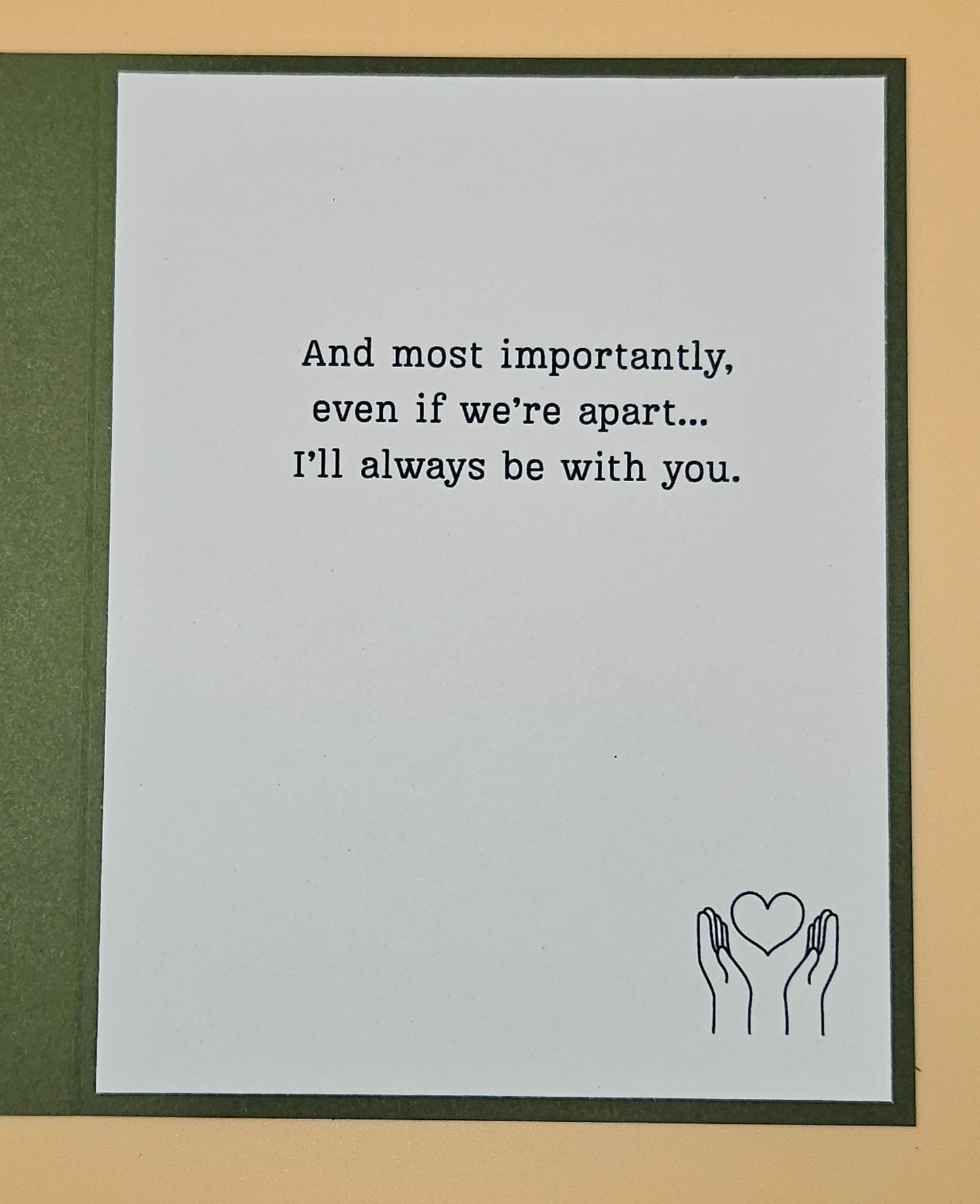 Winnie the Pooh Inspirational Card, Handmade Pooh and Piglet Illustration, Heartfelt Keepsake with Message