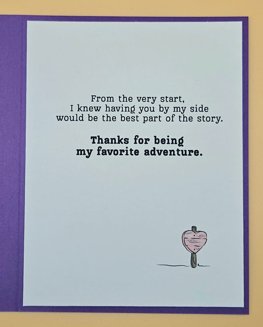 Winnie the Pooh Friendship Card, Handmade Pooh and Piglet, Adventure Keepsake