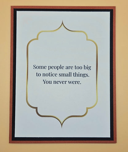 handmade fathers day card from tiddly pom cards Gold foil you never were 