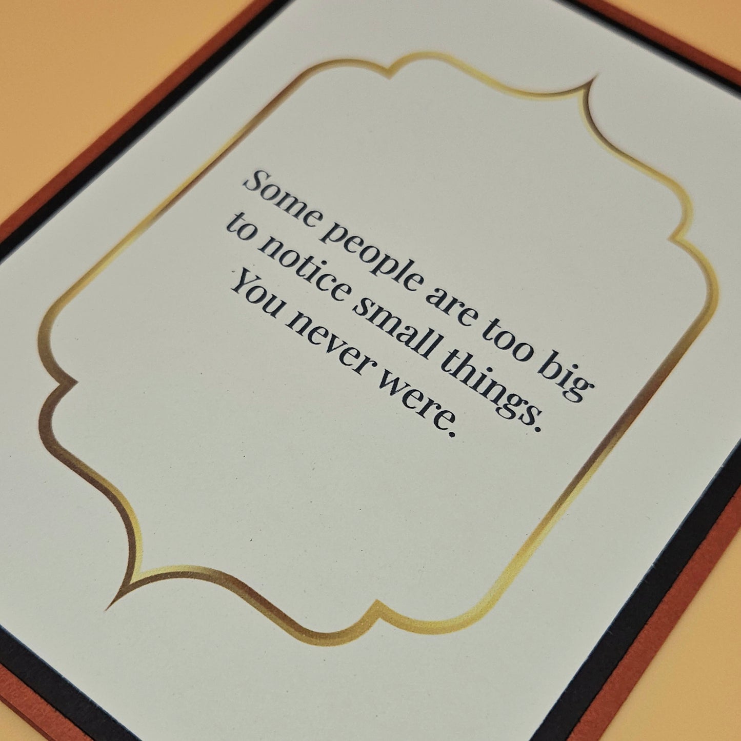 handmade fathers day card from tiddly pom cards Gold foil you never were