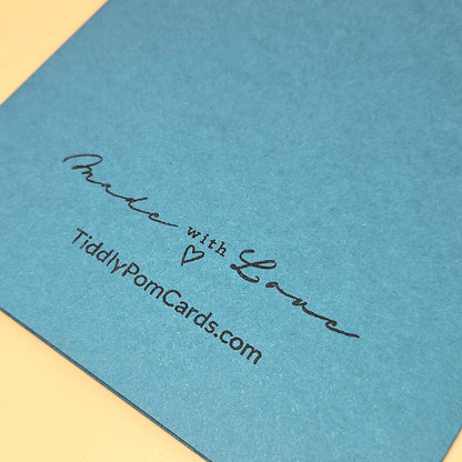 Father's Day Card for Dad, Handmade Blue Watercolor You Made It Look Easy, Heartfelt Keepsake