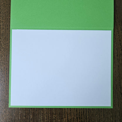 Cupcake Birthday Card, Handmade Classic Happy Birthday Banner, Custom Color Greeting, Blank Inside