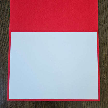 Funny Christmas Card, Merry Goosmas Geese, Handmade Holiday Greeting, Blank Inside