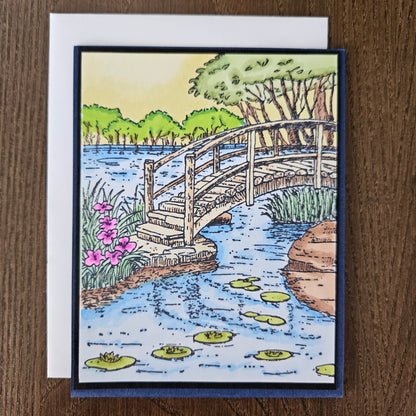 Handmade Card Bundle – Vibrant Hand-Colored Landscape Art Set of 3