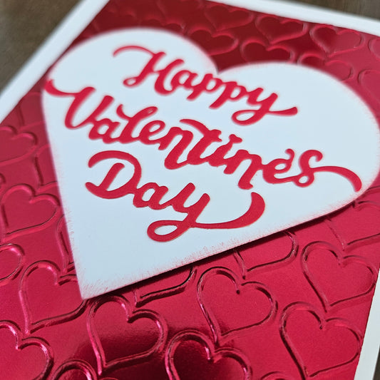 Handmade Valentine’s Day Card - "Happy Valentine’s Day"