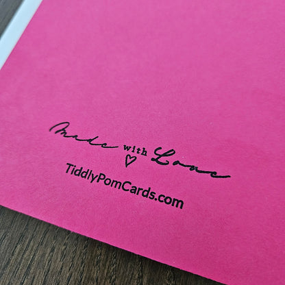 Handmade Card for Mom, Hand-Colored Heartfelt Mother's Day and Birthday Keepsake, Blank Inside