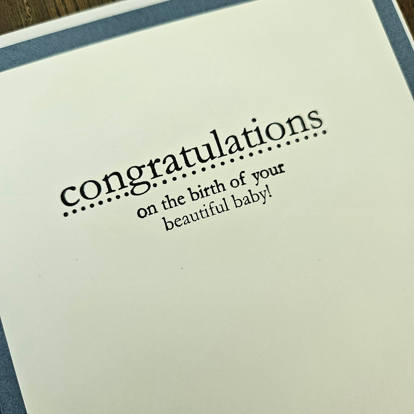 Handmade Baby Boy Card, 3D Decoupage Congratulations Card, Personalized Newborn Card, Moon & Stars Nursery Theme