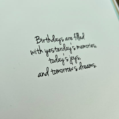 Handmade Birthday Card, 3D Eeyore Die-Cut Design, Layered Card with Embossed Grass & Clouds, Winnie The Pooh Inspired Greeting Card