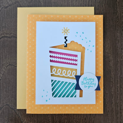 Handmade Birthday Card Bundle – Bold and Bright Die-Cut Design Set Of 4