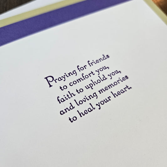 Handmade Sympathy Card, 3D Hydrangea Decoupage Bereavement Greeting Card, Encouragement for Grief & Loss, Comforting Heartfelt Message