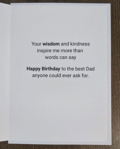 Birthday Card for Dad, Heartfelt Greeting Card for Him, Masculine Design for Father’s Birthday