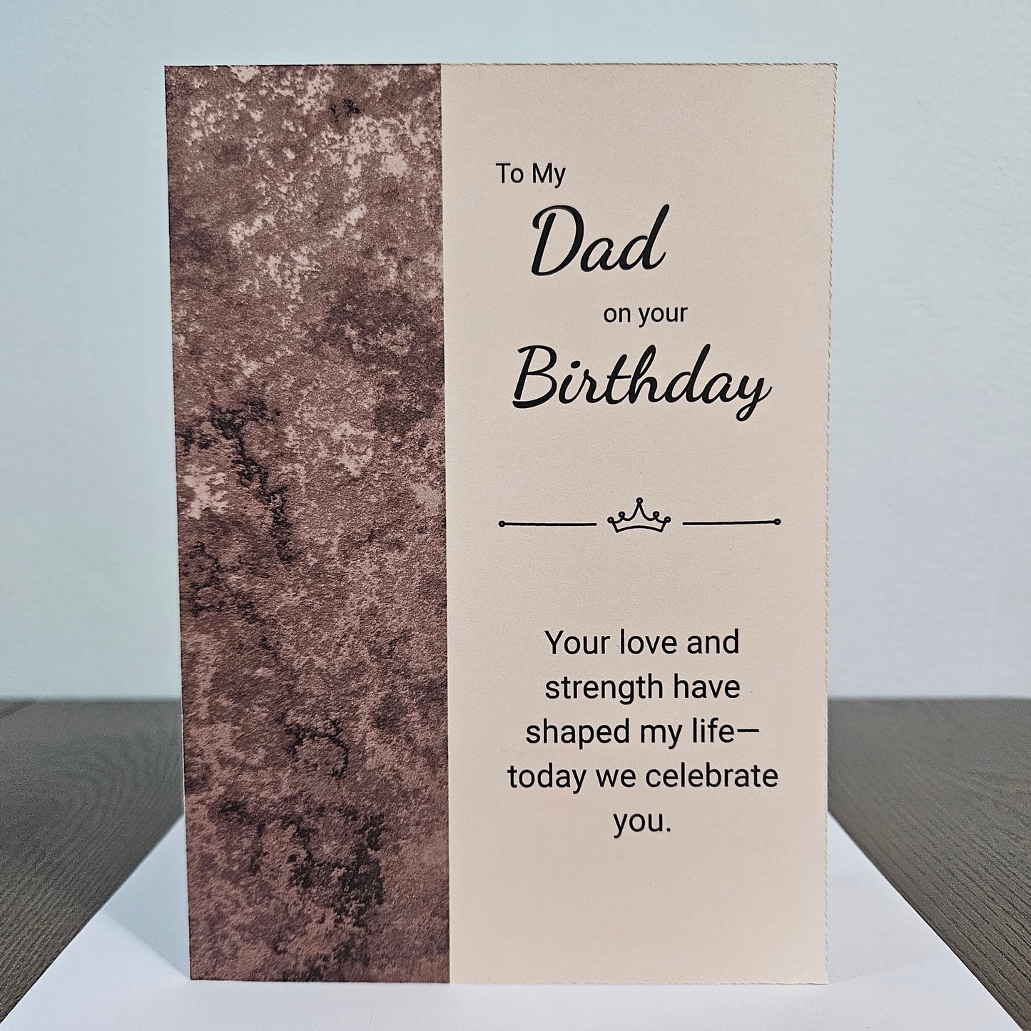 Birthday Card for Dad, Heartfelt Greeting Card for Him, Masculine Design for Father’s Birthday