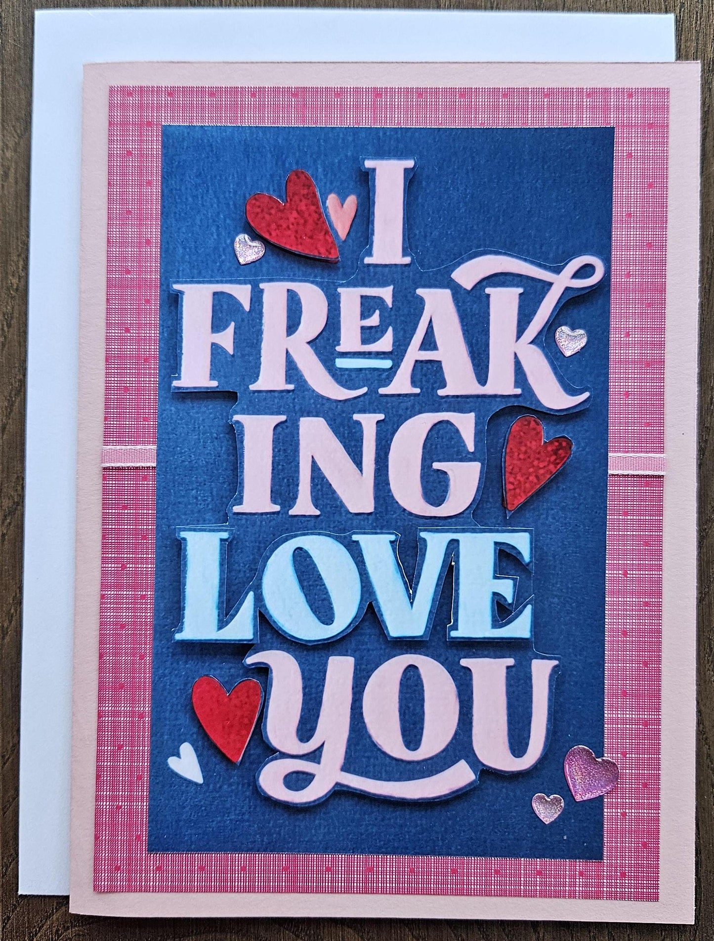 Handmade Valentine's Day Card, 3D Decoupage Card, Personalized Greeting Card, Gift for Her, Gift For Him, Birthday, Anniversary, Love Card