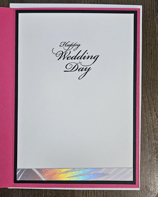 Handmade Wedding Card, Special Couple 3D Decoupage Rose Petals Greeting Card