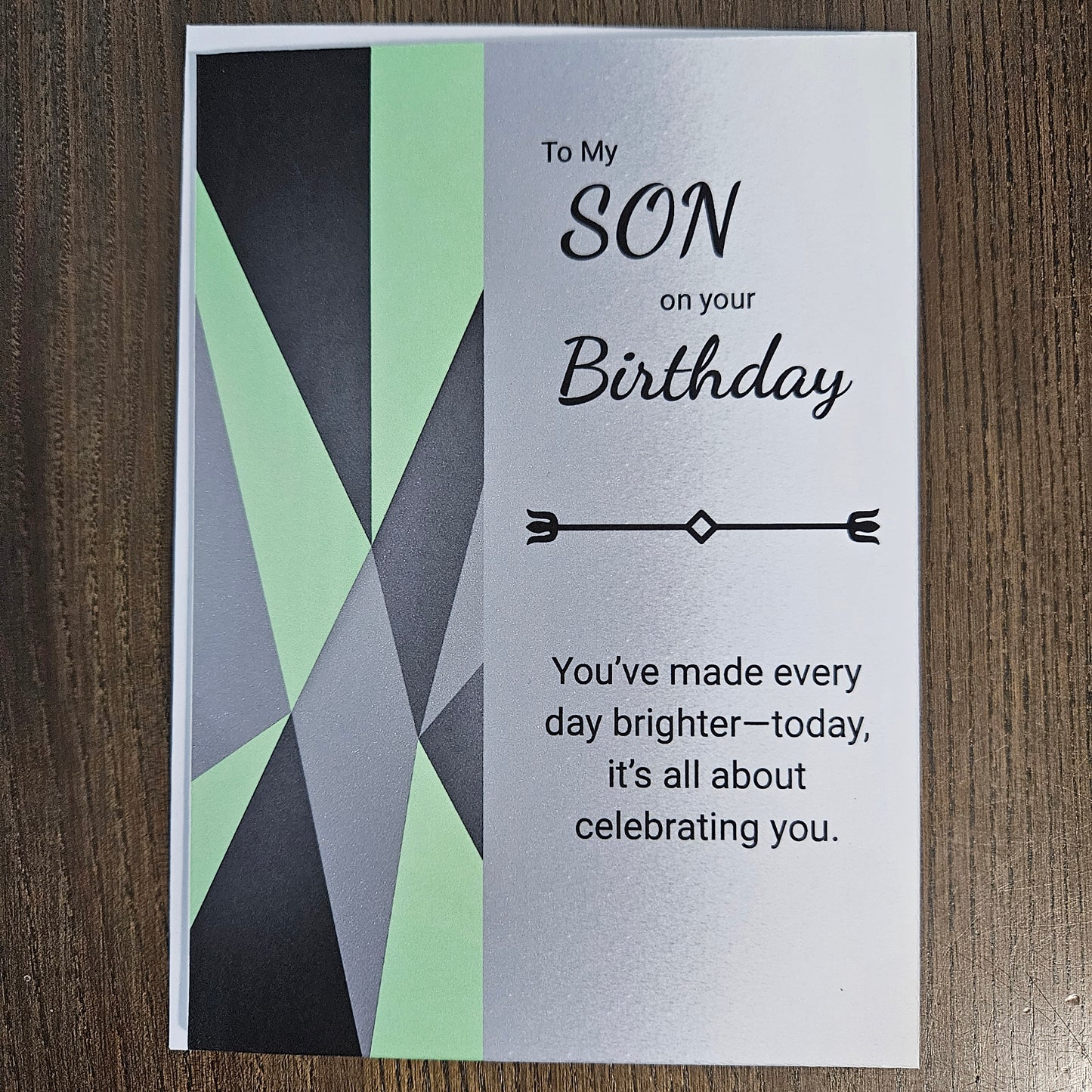 Birthday Card for Son, Heartfelt Greeting Card for Him, Masculine Birthday Card
