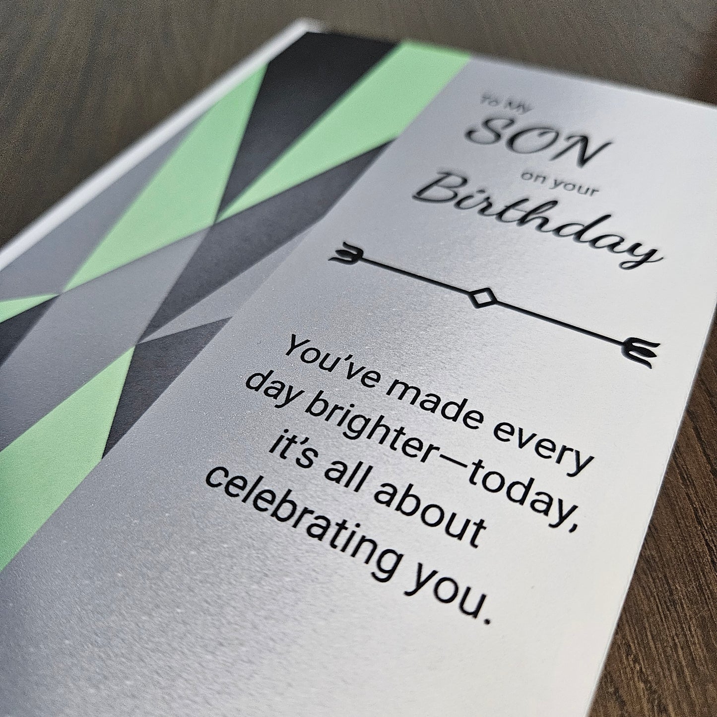 Birthday Card for Son, Heartfelt Greeting Card for Him, Masculine Birthday Card